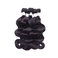 Rambut manusia murni tidak diproses alami alami tulang bundel rambut Brasil mink lurus alami, grosir ekstensi rambut manusia Brasil