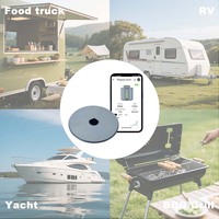 Medidor de Nivel de Tanque de GLP Inalámbrico, Sensor Inteligente con Base Magnética, Conectividad BT y WiFi, Monitorización en Tiempo Real, Aplicación IoT para Tanques, ¡Oferta!