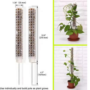 Palo de musgo de plástico caliente palo de tótem de musgo de coco para estacas de plantas soportes trepadoras plantas de interior poste de musgo enredaderas transparentes - Product Image 2