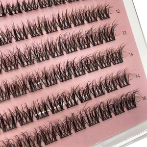 Kit de cils en grappe personnalisés avec logo, courbure D, volume intense, vente en gros, emballage personnalisé, cils volumineux - Product Image 5