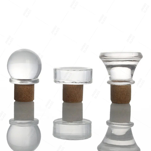 Capsules en verre personnalisées pour vin, <span class=keywords><strong>vodka</strong></span>, gin, huile, 21 22, avec des paillettes dorées, capsule en verre pour liqueur - Product Image 5