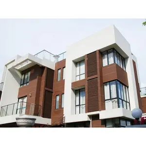 brown villa front house exterior design wall decoration border tiles for outside wall