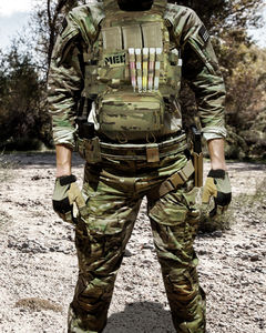 เสื้อเกราะกันกระสุนแบบแผ่นเรียบ KRYDEX Low Vis จากคลังสินค้าสหรัฐอเมริกา พร้อมสายรัดเอวยืดหยุ่นแบบยุทธวิธี FCS รุ่น MK3 Chassis พร้อมกระเป๋าแบบ Drop SACK - Product Image 6