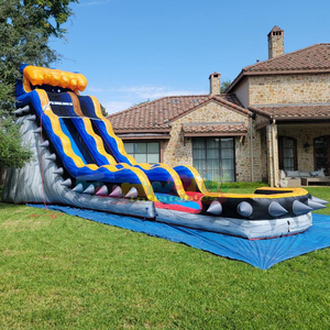 Tobogan acuatico hinchable commercial party jumping bounce house outdoor <b>inflatable</b> water slide for kids - Product Image 2