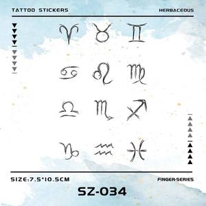 Autocollants de <span class=keywords><strong>tatouage</strong></span> de jus de Simulation de haute qualité Constellation simple à base de plantes accessoires de doigt personnalisés <span class=keywords><strong>tatouage</strong></span> corporel temporaire - Product Image 3