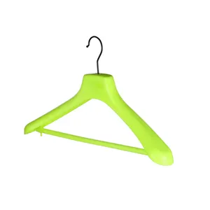 Fluo Gele Mannelijke Pak Display Plastic Hanger Met Aangepaste Logo Functionele Multifunctionele Ontwerp Injectie Technics