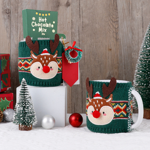BespritGift, nuevas tendencias, taza acogedora de Reno y juego de Choc caliente, juego de regalo de Navidad creativo personalizado <span class=keywords><strong>para</strong></span> el mejor regalo de Año Nuevo - Product Image 2