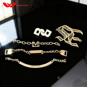 Wangxin nhà máy Logo tùy chỉnh kim loại chữ cái, nhãn, tên nơi, dập nổi và khắc Kim Loại nhãn, túi xách, quần áo, mũ - Product Image 3