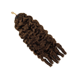 Extension per <span class=keywords><strong>capelli</strong></span> umani Miracle Knots Pre-Separati, castano <span class=keywords><strong>cioccolato</strong></span>, ricci alla francese, per uncinetto, invisibili, colore biondo, per trecce all'uncinetto - Product Image 6
