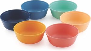 home Deep Dinner Plates Set of 8 Alternative for Plastic Plates Microwave Kitchen Unbreakable <b>Kids</b> Plate Set - Product Image 3