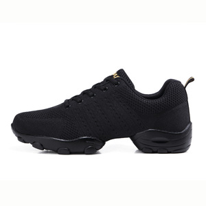 Sepatu Sneaker Dansa Pria OEM Populer, Tahan Aus, Anti Selip, Bagian Atas Berbahan Jaring, Putih, Sneaker Dansa Olahraga yang Dapat Disesuaikan - Product Image 3