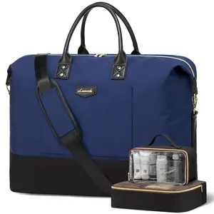 حقيبة سفر LOVEVOOK 2024 الأكثر مبيعاً من Carryon حقائب السفر حقيبة مع 3 مكعبات العبوة وجيب رطب حقيبة اللياقة البدنية للصالة الرياضية