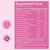 Capsules de vitamines prénatales multi-vitamines, folate, acide folique, myo-inositol, compléments de fertilité pour la conception