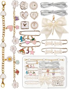 Socks <b>Charm</b> <b>Bag</b> <b>Charm</b> Shoe <b>Charms</b> For Sneakers Adorned With Pearls And Bows These Brooches And Pins For Women Are Also Great Jun - Product Image 1