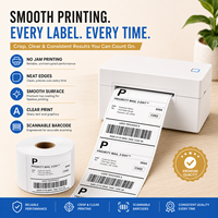 Etiquetas de Envío Térmicas Directas Personalizadas de 4x6, Etiquetas para Impresora Sin Atascos, Etiquetas Adhesivas Resistentes con Código de Barras para Embalaje de Comercio Electrónico