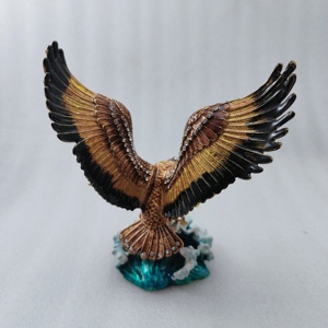 Scatola regalo in metallo bejewelled smaltato scatola in piedi gufo scatola di gingillo <span class=keywords><strong>d</strong></span>'aquila per uso domestico decorazione - Product Image 2