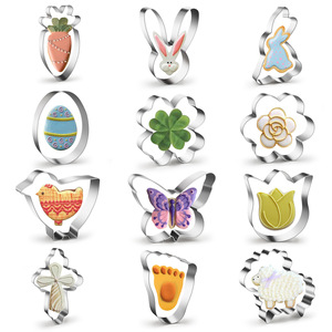 <span class=keywords><strong>Stampi</strong></span> per <span class=keywords><strong>Biscotti</strong></span> in Acciaio Inox di Alta Qualità, Ecologici e Antiaderenti, Serie Pasquale, <span class=keywords><strong>Stampi</strong></span> per Torte Fai-da-Te e Utensili da Forno Pronti per la Spedizione - Product Image 1