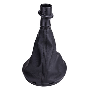Gear <b>Shift</b> <b>Knob</b> Cover Leather Black For Volkswagen T5 Manual Transmission - Product Image 3