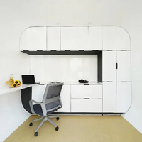 Vente directe usine : Maison capsule spatiale, Pod de bureau extérieur, Cabine Apple préfabriquée, Maison conteneur sur remorque, Panneau sandwich en acier