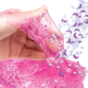 Clear Slime Making Kits With Premade DIY Slime For Kids Jumbo Kit For 6-12 Years Old Girls Boys Present Party