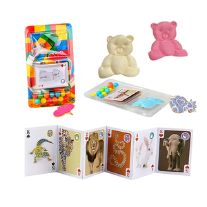 Set di Giocattoli per Bambini con Etichetta Privata Personalizzata, Clip per Capelli, Carte da Gioco con <span class=keywords><strong>Animali</strong></span>, <span class=keywords><strong>Zucchero</strong></span> Colorato Soffiato, Sacchetto di Frutta Divertente - Product Image 1