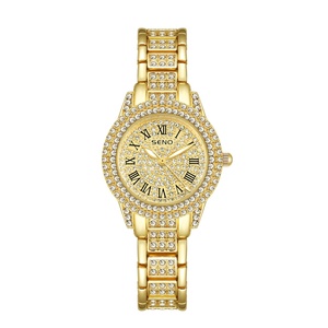 Reloj de Cuarzo de Moda para Mujer, Completamente de Diamantes, Resistente al Agua, Luminoso, Correa de Acero, Esfera de Acero Inoxidable, Caja de Aleación, Estilo Deportivo - Product Image 2