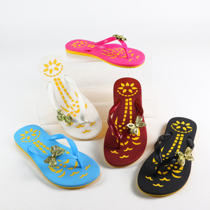 Chanclas de moda de fábrica para mujer, zapatillas baratas con logotipo personalizado, chanclas de China - Product Image 1