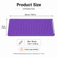 Support de téléphone portable en silicone flexible avec logo personnalisé, support de tablette pliable, support de bureau antidérapant, support portable pour téléphone et tablette
