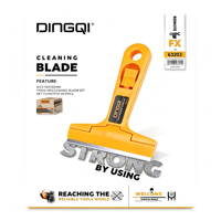 Grattoir de nettoyage professionnel de 7 pouces - Outil de décapage de peinture pour vitres et de suppression d'adhésifs pour sols, idéal pour le nettoyage de chantier