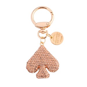 Trendy Custom Spades Clay Full Diamond Keychain Rhinestones Wholesale Backpack Keyring Pendant for School Bag Car <strong>Key</strong> - Product Image 3