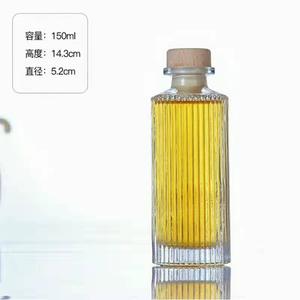 Bouteilles en verre transparent en gros pour fabricants avec bouchons en liège pour liqueurs <span class=keywords><strong>maison</strong></span>, extraits de vanille, huiles, vinaigres et <span class=keywords><strong>cadeaux</strong></span> promotionnels - Product Image 2