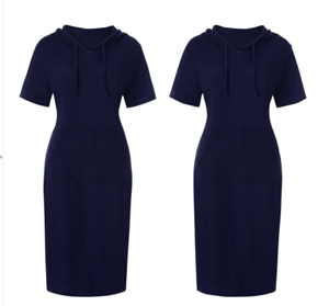 Vestito leggero dalla felpa con cappuccio leggero di estate della via degli <span class=keywords><strong>abiti</strong></span> di forma fisica di Sport casuali su ordinazione all'ingrosso delle donne del Jersey di <span class=keywords><strong>cotone</strong></span> - Product Image 4