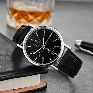 Relojes de cuarzo sencillos para <span class=keywords><strong>hombre</strong></span> al por mayor, regalo de negocios, temas de dibujos animados, batería de larga duración, caja de aleación de 38mm, puntero de esfera de cristal de 20mm - Product Image 4