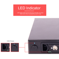 Unestech diskon Waktu Terbatas SATA U 2 NVMe SSD/HDD Drive kandang 2.5 ''aluminium NAS Enclosure 1 tahun garansi penggunaan komputer
