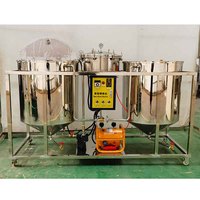 Équipement de raffinerie d'huile végétale à petite échelle, machine de raffinerie d'huile de soja et d'arachide