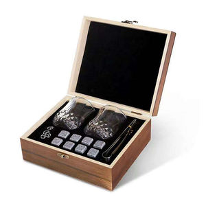 Ensemble de verres à whisky pour hommes, <span class=keywords><strong>2</strong></span> pièces, verres à whisky en cristal avec pierres à whisky, comprenant une boîte en bois et un ensemble de verres à whisky - Product Image 6