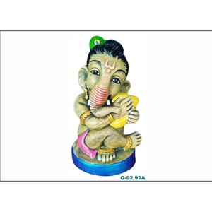 Vase décoratif en argile Art Déco fait main, représentant le dieu Ganesha (design vertical) pour mariage, anniversaire, décoration de la maison - Product Image 1