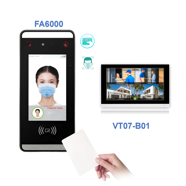 Face Time Attendance With TCP/IP/USB 125KHz RFID Card Access Control System ZKT Support Video Intercom FA6000/ID/VT