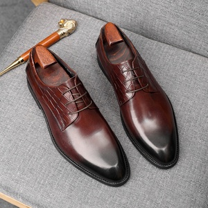 Chaussures Oxford pour hommes en cuir véritable sur mesure, modèle 2025, pour occasions formelles, mariages, qualité supérieure - Product Image 1