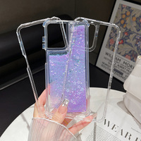 Étui de luxe 3-en-1 pour TECNO, étui de téléphone hybride TPU PC antichoc avec paillettes dynamiques et sable mouvant pour Tecno Spark20c/camon 30 Pro 4G