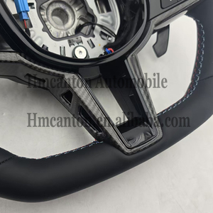 พวงมาลัยลายทางสีน้ำเงินรุ่นยอดนิยมใหม่สำหรับรถยนต์ BMW G Series M3 G20 G30 G80 M4 G82 M5 CS - Product Image 5