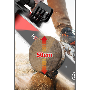 Motosega a Batteria da 16 Pollici Senza Spazzole, Utensile Portatile Ricaricabile con Batteria al Litio per Uso Industriale e Fai-da-Te, Potatura Legna e Taglio Tronchi - Product Image 5
