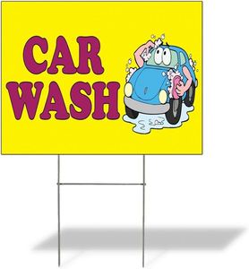 <b>Custom</b> Print Waterproof UV Resistant Yard Signs for Outdoor Lawn Car Wash Auto Detailing Business Advertising - Product Image 5