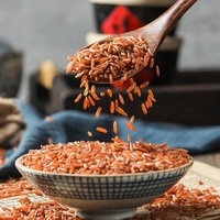 중국 최대 부드러운 붉은 긴 쌀 붉은 쌀 죽