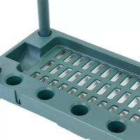 Organisateur d'outils de jardinage intérieur et extérieur avec 40 fentes Porte-outil de garage en matériau PP pour le rangement du râteau à balai pour les ateliers à domicile