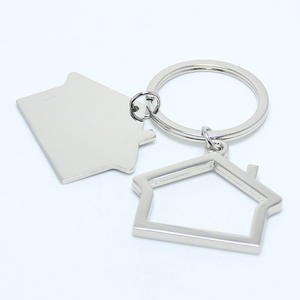 <strong>New</strong> Hollow Out Couple House <strong>Home</strong> Real Estate Gifts Keychain Key Chain Key Holder Ring Keyfob Metal Double House Shaped <strong>Keyring</strong> - Product Image 3