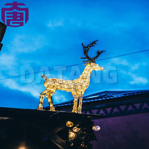 Luces navideñas con diseño de ciervo LED, adecuadas para centros comerciales y decoración festiva, luces temáticas para jardín, parque y exteriores. - Product Image 4