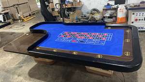 96인치 LED 맞춤형 카지노 바카라 포커 테이블 RFID 도박 바카라 플레이용 포커 테이블 판매 원스톱 공급업체 - Product Image 5