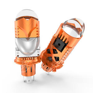 H4 Direct Plug Lens <b>Led</b> <b>Headlights</b> 30000 Lm 50W Orange Version For Car General Use - Product Image 1