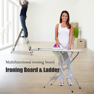 Standard Ironing Board Ladder <b>Adjustable</b> Height Foldable Ironing Board Thickened Steel Pipe Metal Ironing Ladder - Product Image 2